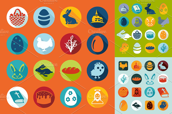 Set Of Easter Icons