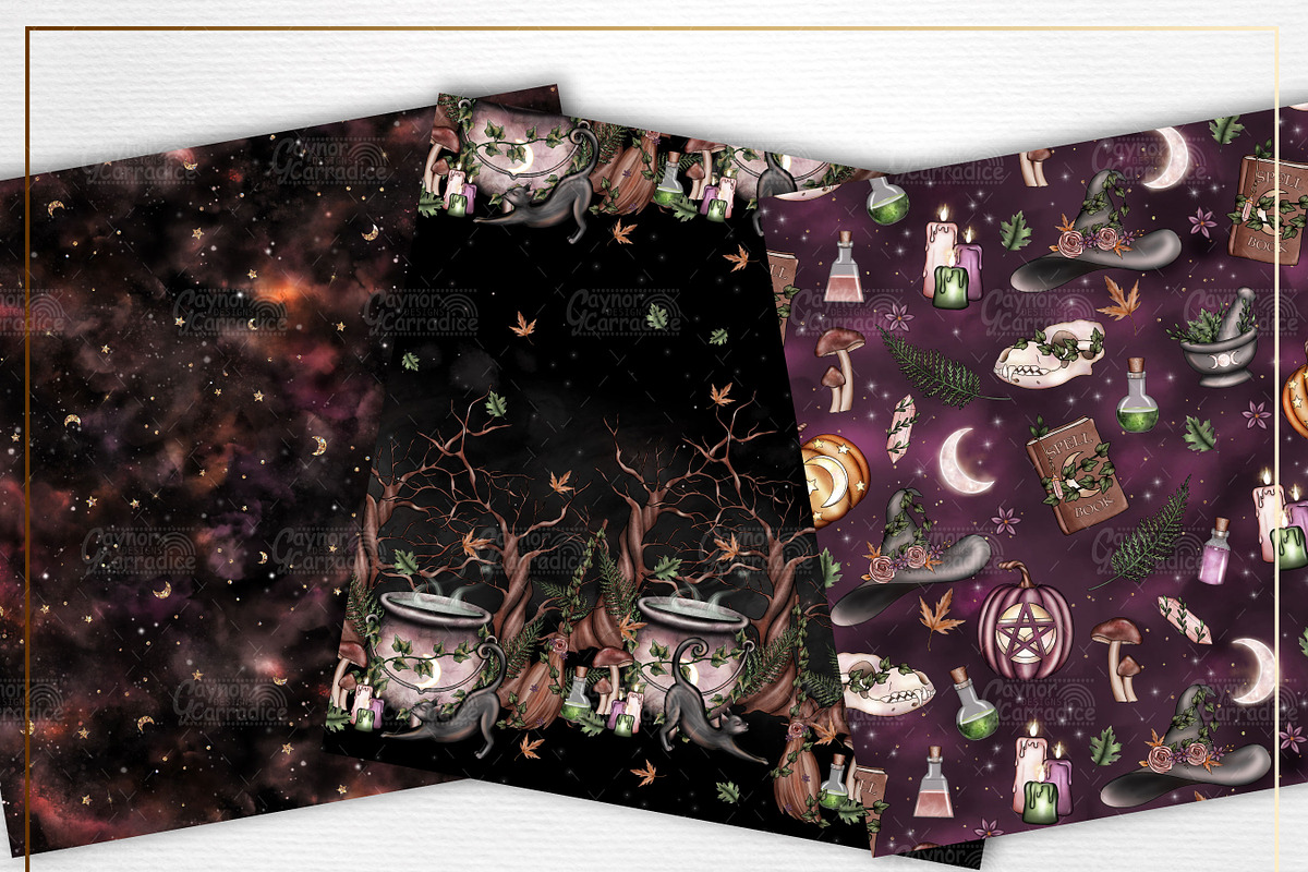 Woodland Witch - seamless patterns, a Pattern Graphic by Gaynor Carradice Designs (Photo 5 of 6)