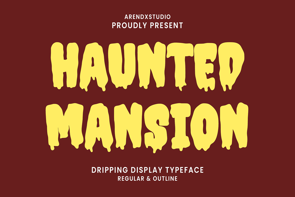 Haunted Mansion - Halloween Font, a Font by Arendxstudio (Photo 1 of 8)