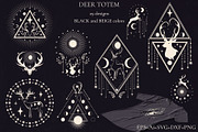 Deer Totem, an Animal Illustration by Salted Galaxy (Thumbnail 2 of 10)