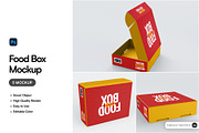 Food Box Mockup, a Packaging Mockup by SLAB! Design (Thumbnail 1 of 9)