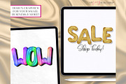 Balloon Letter Procreate Builder Set, a Brush Add-On by My Fancy Design Shop (Thumbnail 8 of 10)