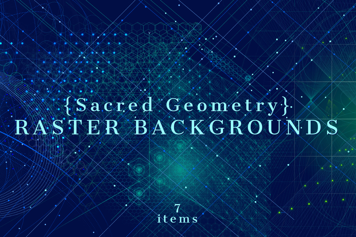{Sacred Geometry} Raster Backgrounds, a Texture Graphic by ekaart (Photo 1 of 9)