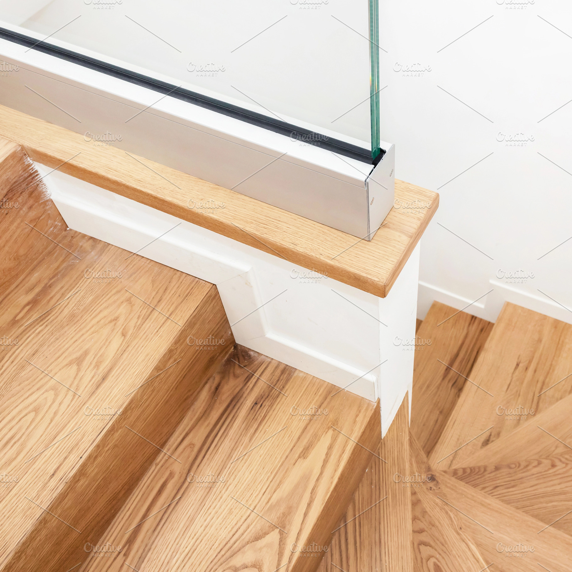 Modern wooden stairs, an Architecture Photo by KYNA STUDIO