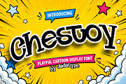 Chestoy – Fun & Friendly Slab Serif, a Slab Serif Font by Jadatype.id (Thumbnail 1 of 9)