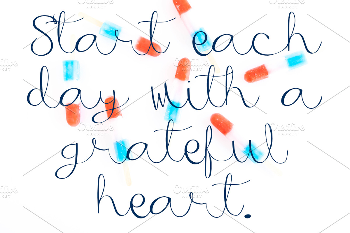 HIGHLAND Hand Lettered Script Font preview 3