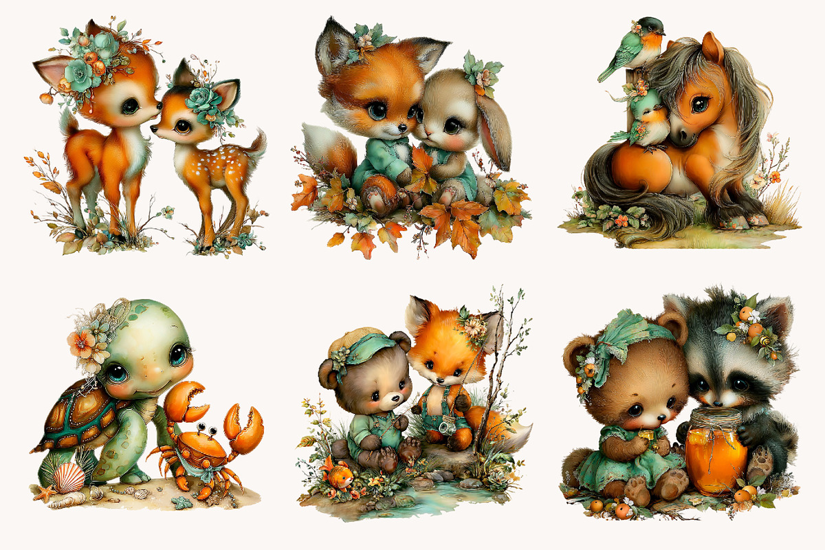 Whimsical Sweet Friendship Clipart, a Seasonal Illustration by Designworld (Photo 4 of 8)