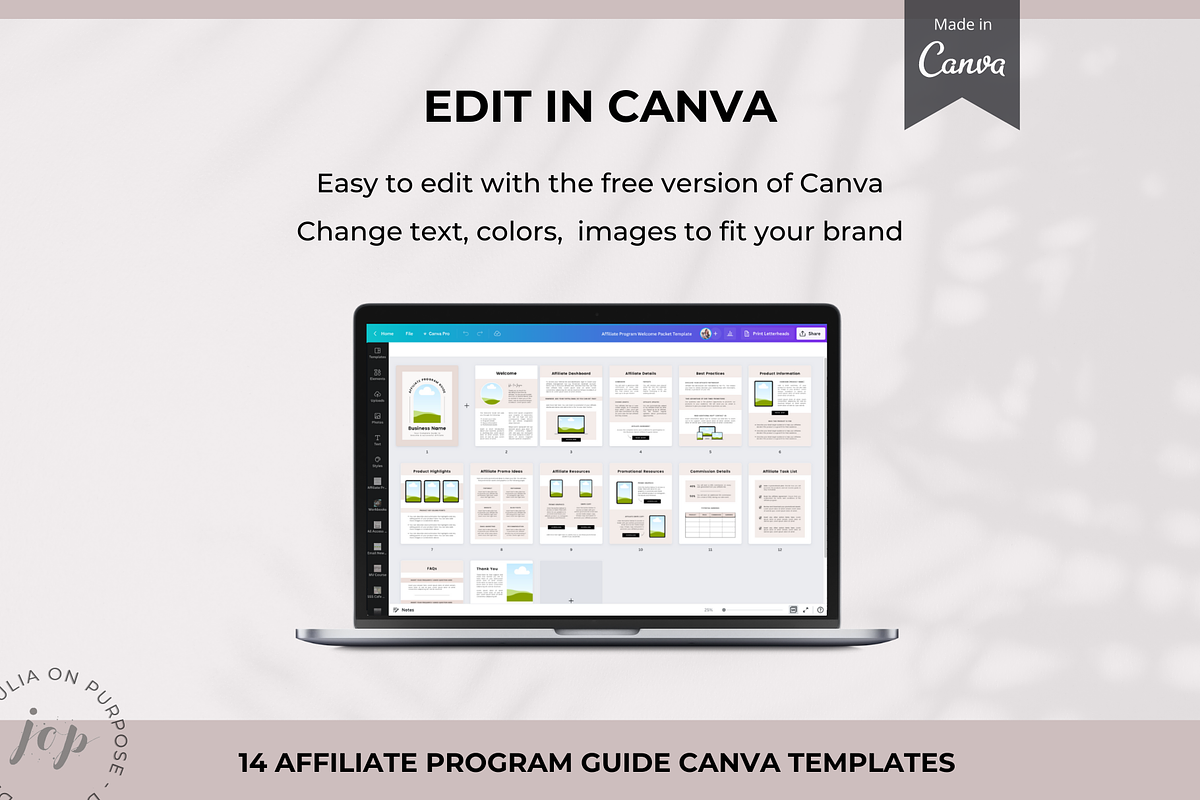 Affiliate Program Guide Template, a Brochure Template by Julia On Purpose (Photo 8 of 8)