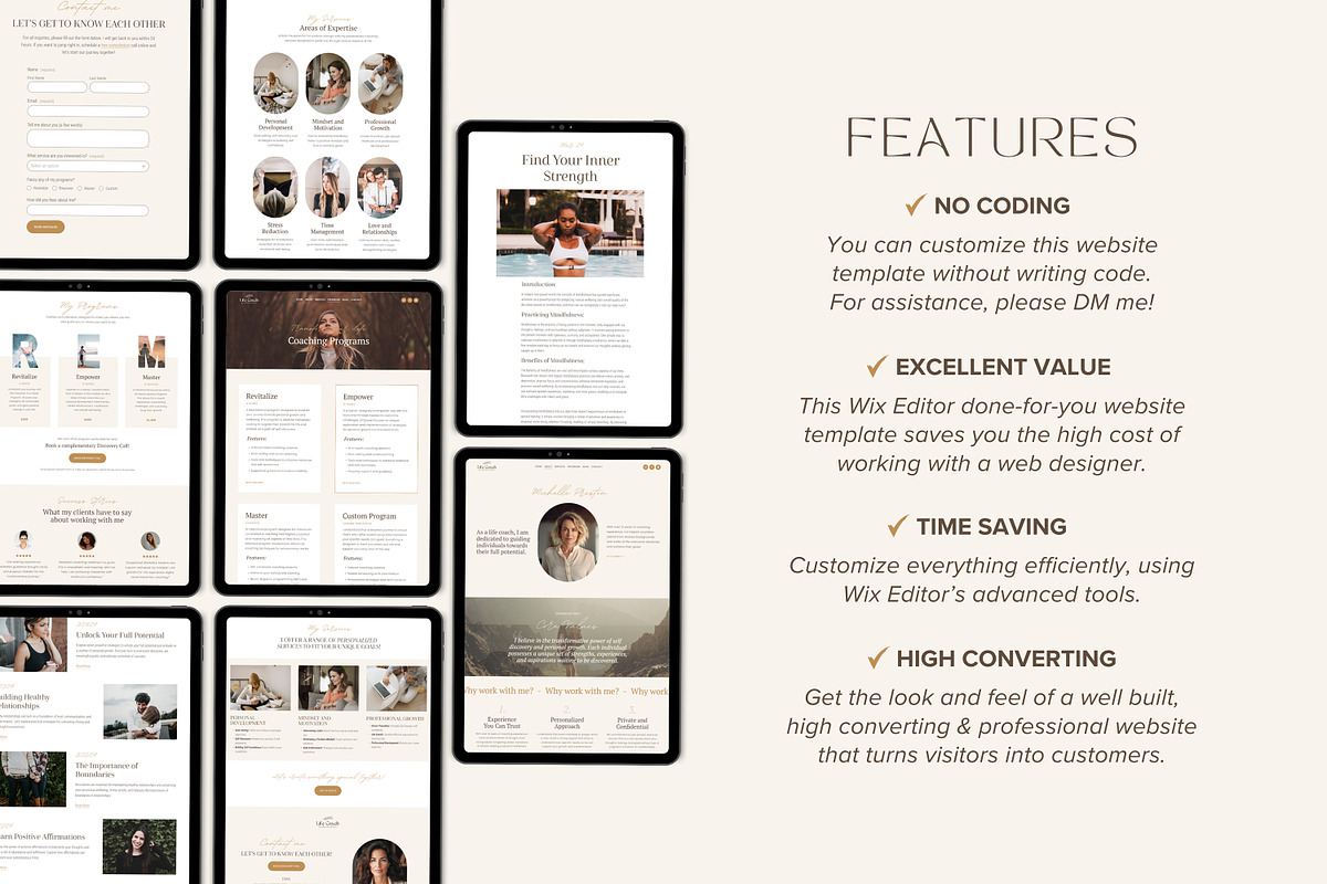 Coaching Wix Website Template, a Wix Template by vectorocean (Photo 8 of 11)