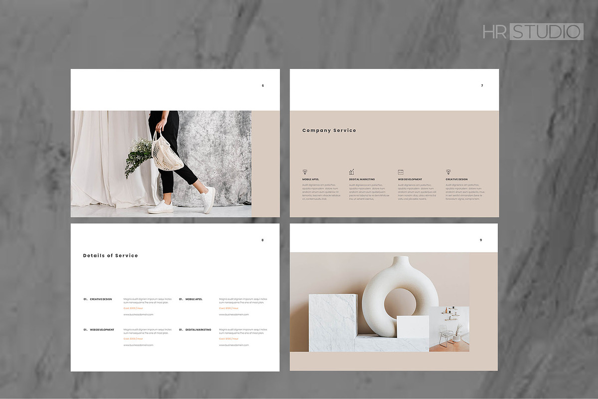 Project Proposal | Adobe InDesign, a Brochure Template by HR Studio (Photo 3 of 8)