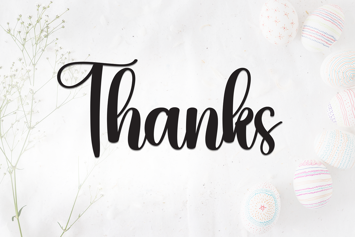 Easter | Script Font, a Handwritten Font by Scratchones (Photo 9 of 9)