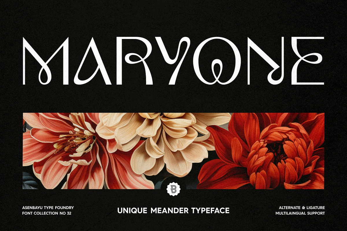 Maryone Font, a Serif Font by Asenbayu (Photo 1 of 15)
