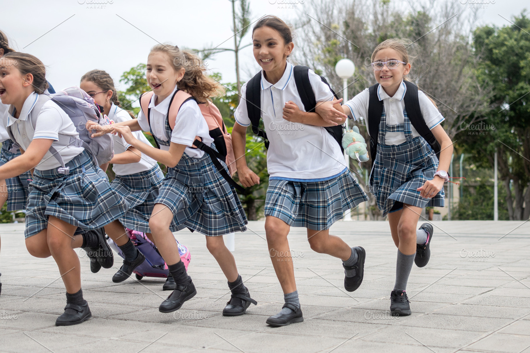 Excited elementary school girls, a School & Education Photo by etorres69
