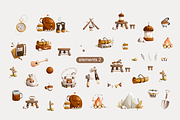 Tourism Raccoon Characters Set, an Animal Illustration by Ksuview (Thumbnail 5 of 7)