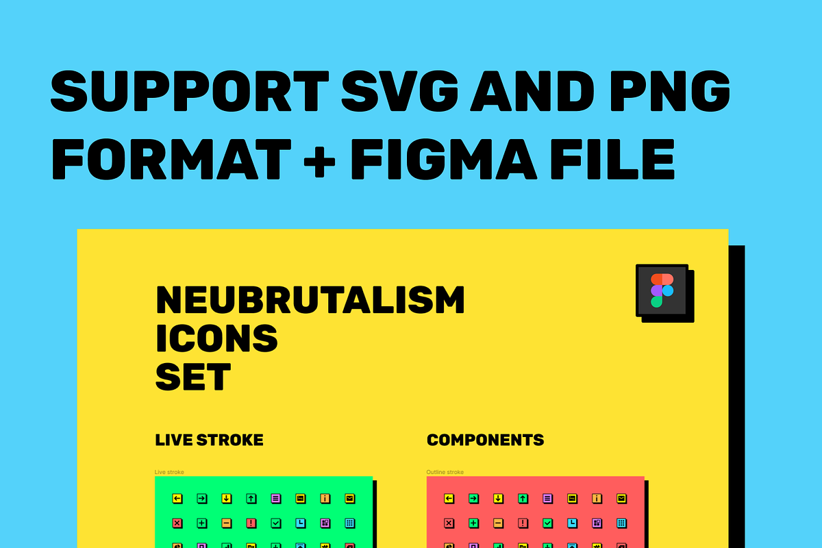 Neubrutalism Icons Set, an Icon by Amazing Custom Icons (Photo 6 of 6)