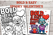Spooky Valentine’s Day Coloring Page, a Seasonal Illustration by Ink Gallery (Thumbnail 3 of 8)