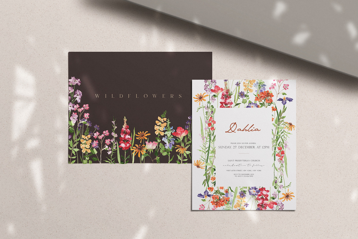 Dreaming Watercolor WILDFLOWER, a Decorative Illustration by Beigetime (Photo 12 of 14)
