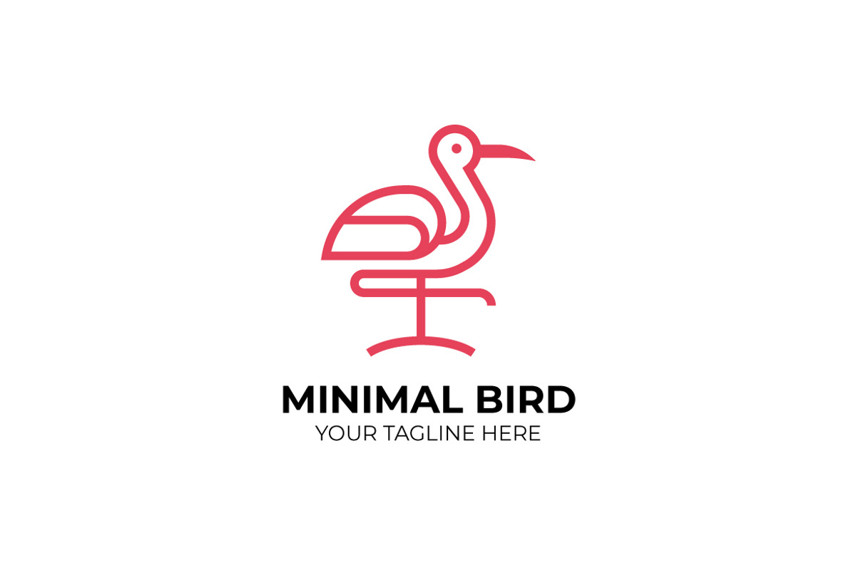 Minimal Line Bird Logo Business, an Object Graphic by Mightyfire