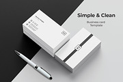 Minim - Simple Clean Business Card, a Business Card Template by Sagar Gabol (Thumbnail 1 of 2)