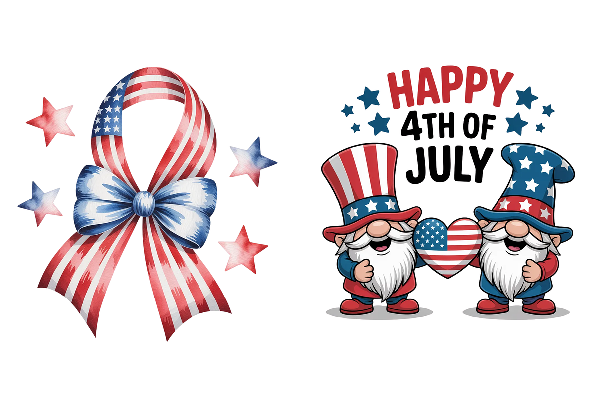 Patriotic 4th of July Sublimation, a Decorative Illustration by Milano Creative (Photo 3 of 4)