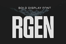 Rgen-Bold Condensed Display Font