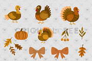 Cute Thanksgiving Turkey Pumpkin Cli, an Illustration by BigCakeBee (Thumbnail 4 of 4)