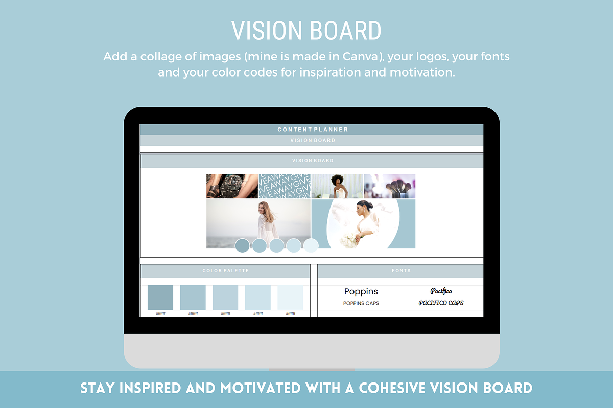 Instagram Planner Google Sheets, a Marketing Template by SunshineStudioBoutique (Photo 3 of 9)