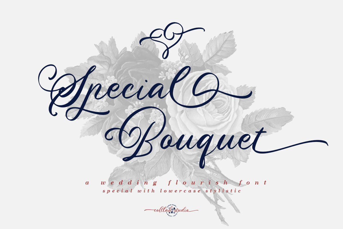 Special Bouquet | A Flourish Font, a Script Font by Colllab Studio (Photo 1 of 19)