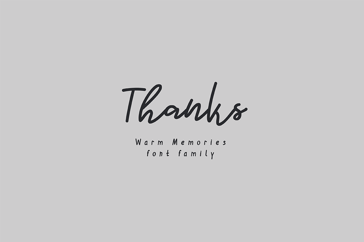 Warm Memories | Script Font Trio preview 8
