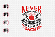Teacher typographic quotes bundle., a Graphic by Uniquesvg99 (Thumbnail 4 of 21)