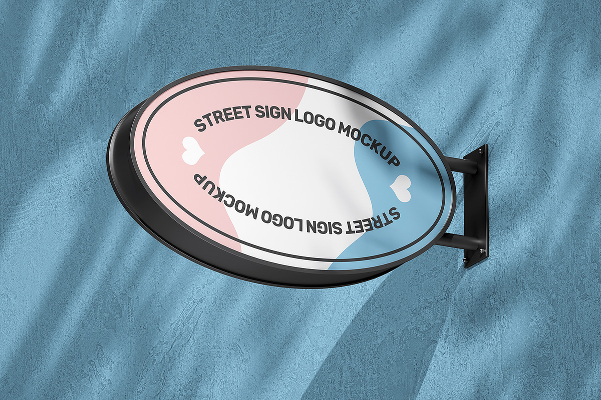Street Sign Mockup (32 PSD Scenes), an Advertising Mockup by Traint (Photo 25 of 50)