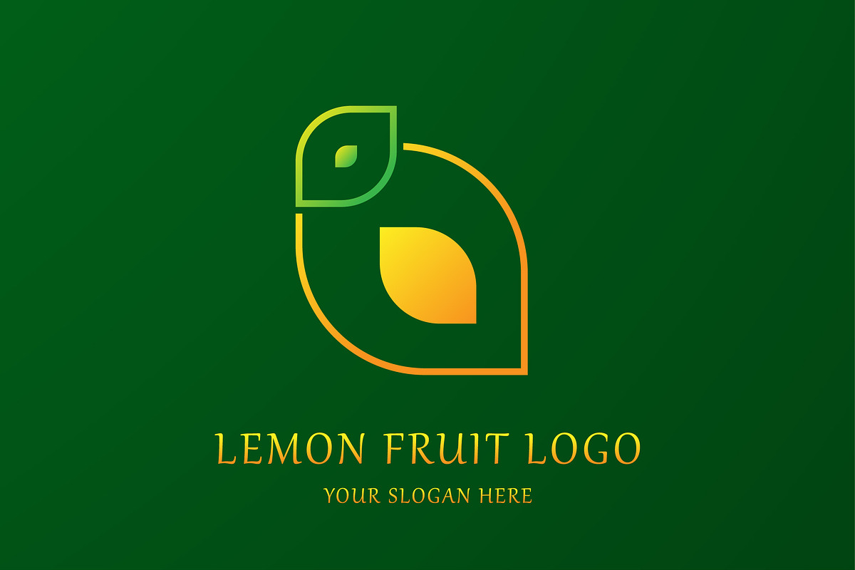 Lemon Fruit Gradient Style Logo Icon, a Branding & Logo Template by Morvana Crew