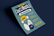 Retro Bowling Tournament Flyer, a Flyer Template by VectorVactory (Thumbnail 3 of 3)