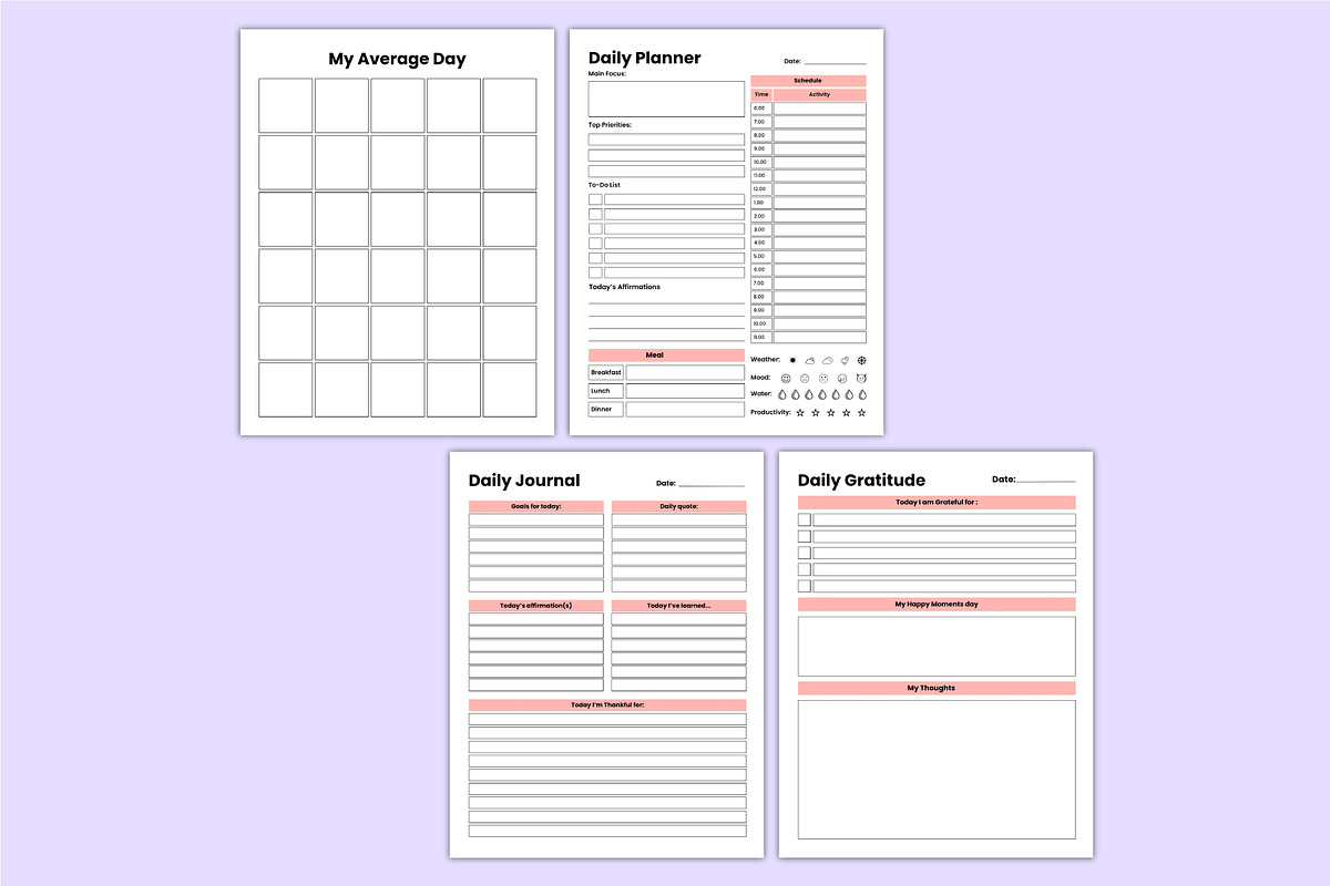 2026 Vision Board Planner Canva Kdp, a Stationery Template by Mustafiz (Photo 6 of 6)