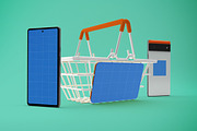 Pixel 6 Shopping Mockup, an Android Mockup by Qaleb Studio (Thumbnail 10 of 13)