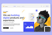 Web Landing Page Design Layout, an UI Kit Template by CreativeShaper (Thumbnail 3 of 5)