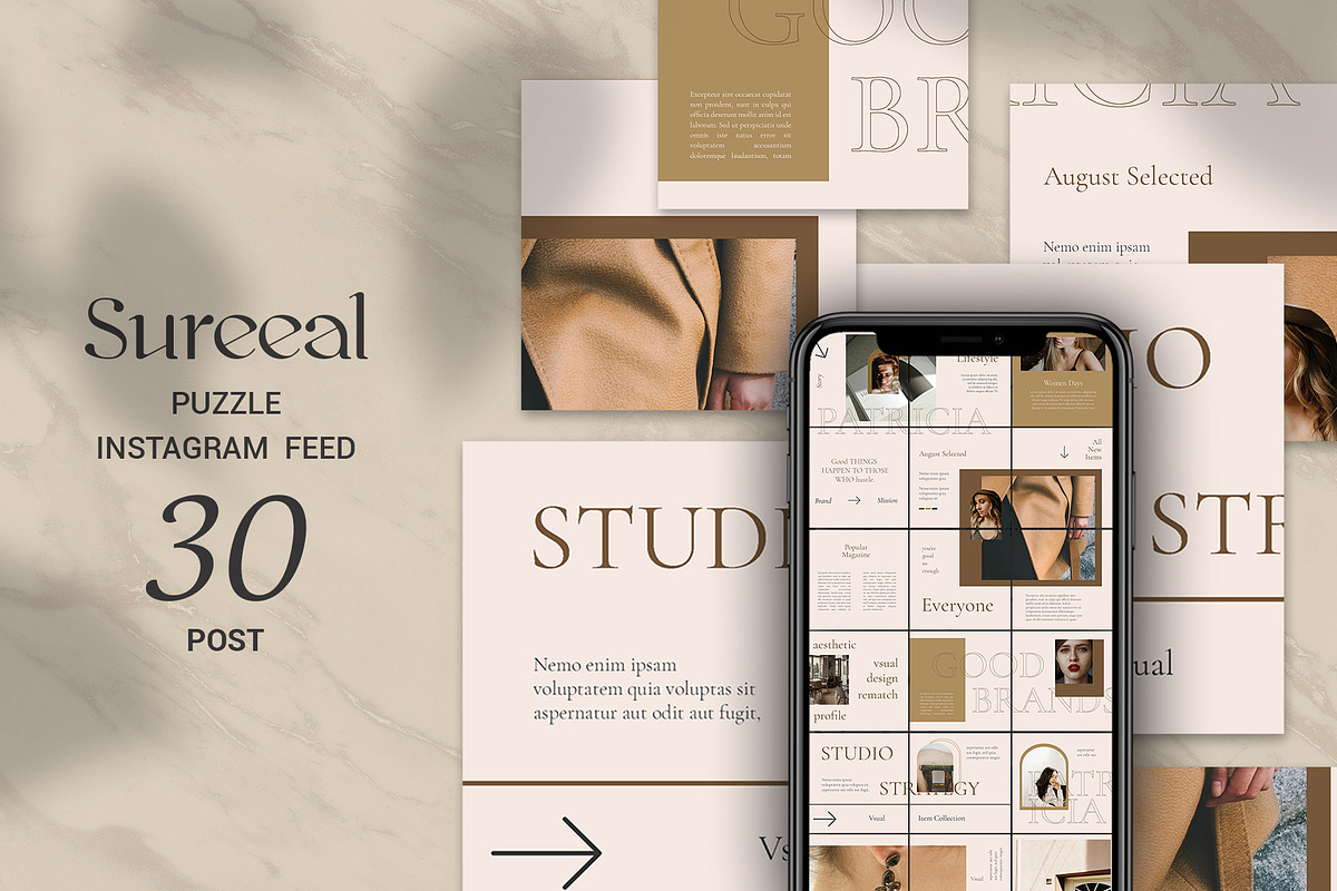 Bundle Minimalist Instagram Vol1, a Social Media Template by Azruca