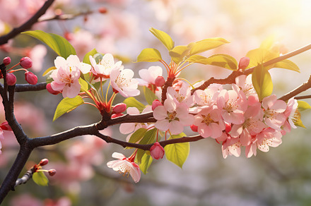 Beautiful blossom branch in the park, a Nature Photo by AlyaAnd
