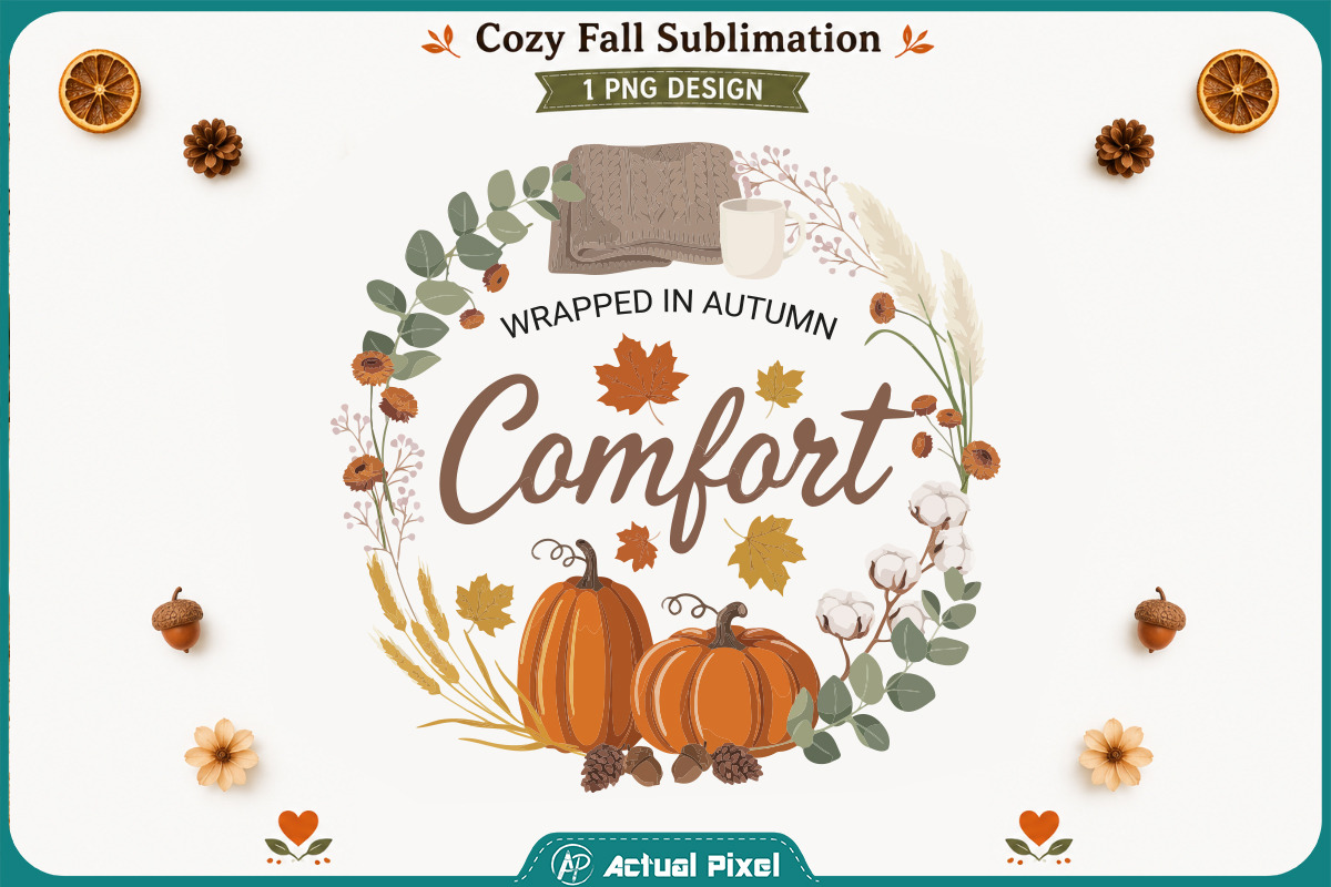 Cozy Fall Sublimation Quotes Bundle, a Seasonal Illustration by Actual Pixel (Photo 19 of 20)