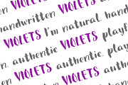 Violets | thick brush font, a Handwritten Font by Art pages (Thumbnail 5 of 12)