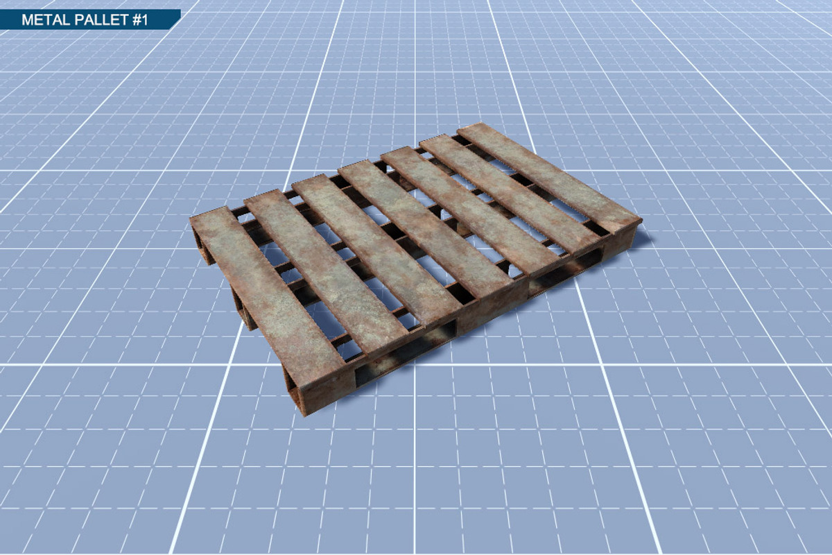 Pallets Set, an Environmental 3D Model by 3DCaster (Photo 4 of 8)