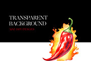 Chili Pepper Clipart, Red Pepper PNG, a Food Illustration by BrushstrokeArtGB (Thumbnail 7 of 9)
