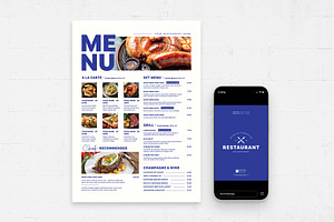 Bold Menu Template