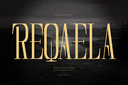 Reqaela | Display Serif Font, a Serif Font by gracetype_studio (Thumbnail 1 of 12)
