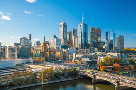 Melbourne city skyline in australia featuring melbourne, skyline, and, an Architecture Photo by f11photo