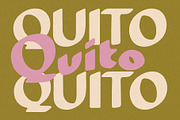 Quito Typeface, a Sans Serif Font by Bone Idle Goods (Thumbnail 1 of 3)