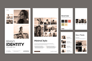 Minimal Brand Identity Mood Board