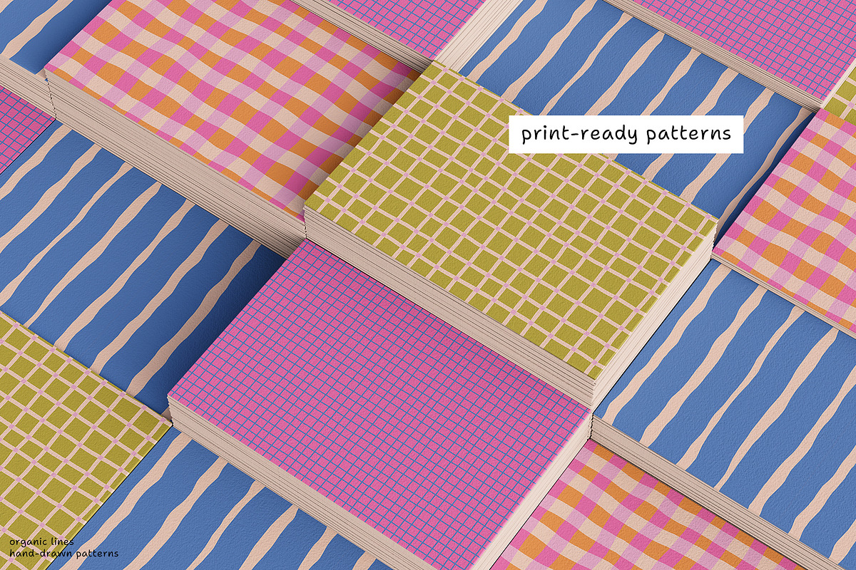 Organic Lines – Seamless Patterns, a Pattern Graphic by iliveinoctober (Photo 11 of 11)