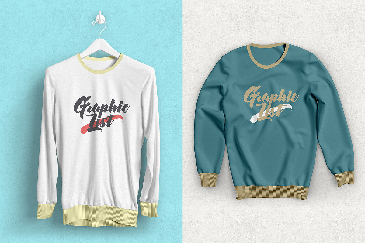 Long Sleeve T-shirt Mockups, a Shirt Mockup by simuradi (Photo 3 of 5)