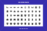Summer clothing icons, an Outline Icon by Wencory (Thumbnail 1 of 2)